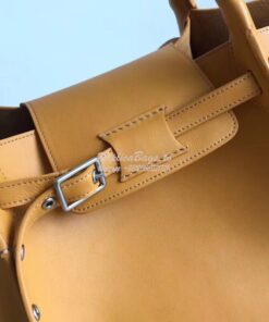 Replica Celine Big Bag With Long Strap In Smooth Calfskin Yellow 18331 2