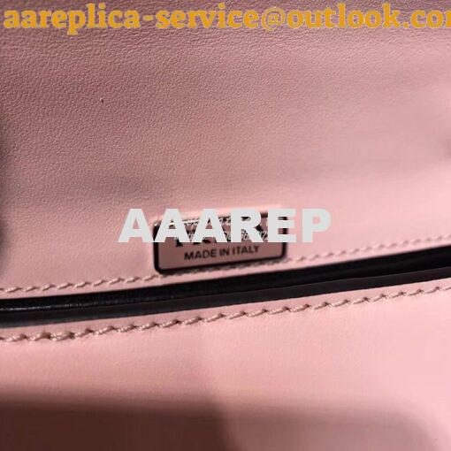 Replica Prada Cahier leather clutch bag 1bh018 Brushed Pink 8