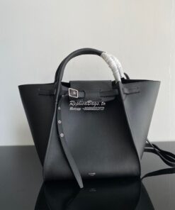 Replica Celine Big Bag With Long Strap In Smooth Calfskin Black 183313