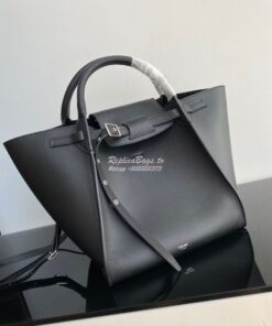 Replica Celine Big Bag With Long Strap In Smooth Calfskin Black 183313 2