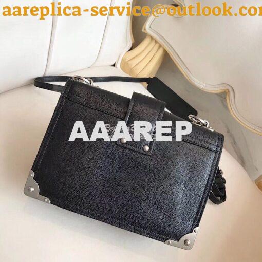 Replica Prada cahier leather shoulder bag 1BD095 black 10