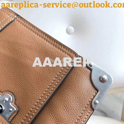 Replica Prada cahier leather shoulder bag 1BD095 brown 6