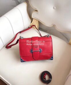 Replica Prada cahier leather shoulder bag 1BD095 Red Replica Prada cahier leather shoulder bag 1BD095 Red