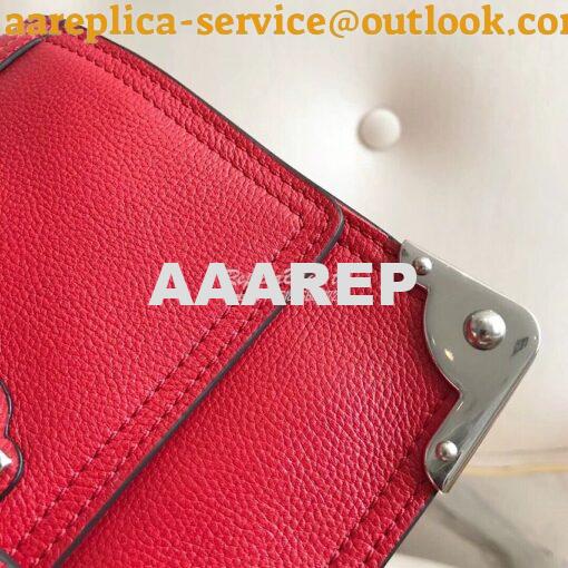 Replica Prada cahier leather shoulder bag 1BD095 Red 7