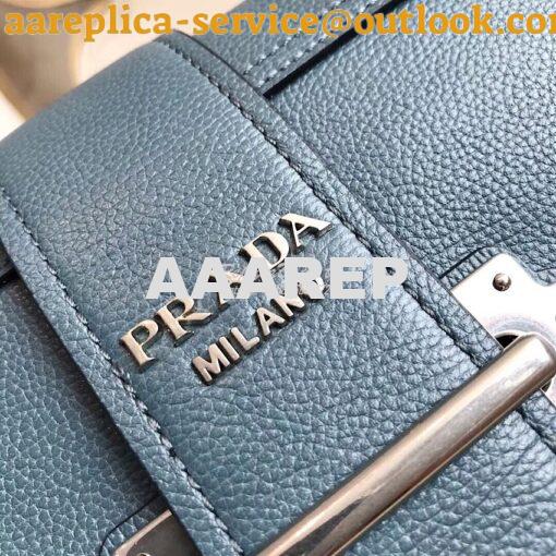 Replica Prada cahier leather shoulder bag 1BD095 marine blue 4