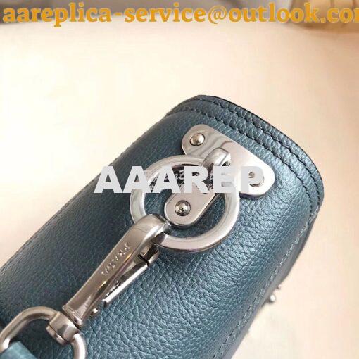 Replica Prada cahier leather shoulder bag 1BD095 marine blue 6