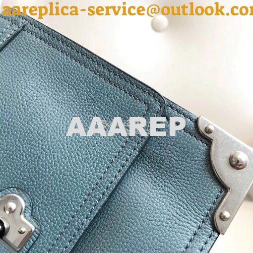 Replica Prada cahier leather shoulder bag 1BD095 marine blue 8