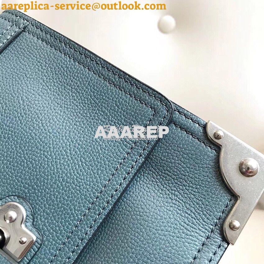 Replica Prada cahier leather shoulder bag 1BD095 marine blue 8 Replica Prada cahier leather shoulder bag 1BD095 marine blue 8