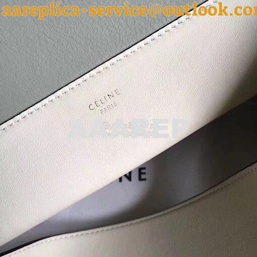 Replica Celine Medium Frame Bag in Chalk/ Mastic Shiny Smooth Calfskin 4