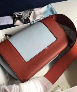 Replica Celine Medium Frame Bag in Maple/Frost Shiny Smooth Calfskin 1