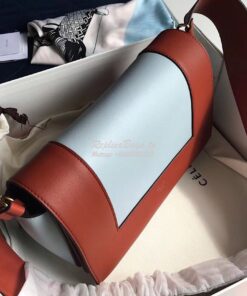 Replica Celine Medium Frame Bag in Maple/Frost Shiny Smooth Calfskin 1 2