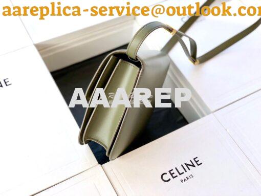 Replica Celine Classic Box Bag in Smooth Calfskin Army Green 7