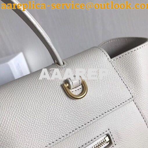 Replica Celine Belt Bag In White Grained Calfskin 2 sizes