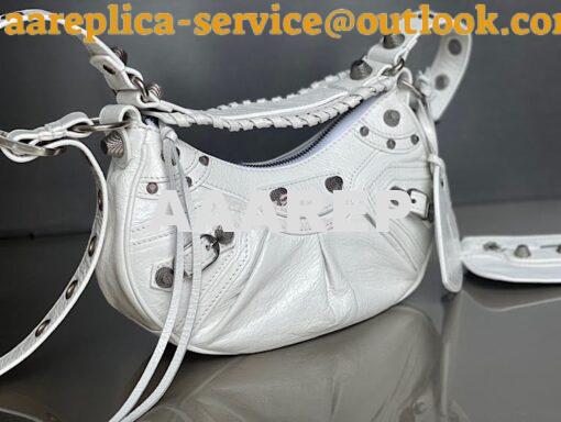 Replica Balenciaga Le Cagole XS S Shoulder Bag in Lambskin White 67130 10