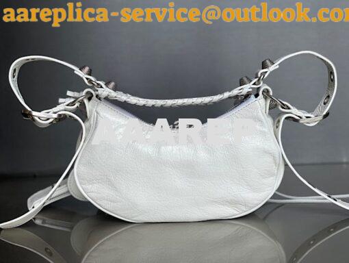 Replica Balenciaga Le Cagole XS S Shoulder Bag in Lambskin White 67130 16