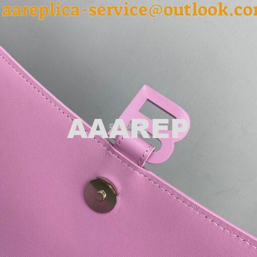 Replica Balenciaga Hourglass Stretched Top Handle Bag in Light Purple 3