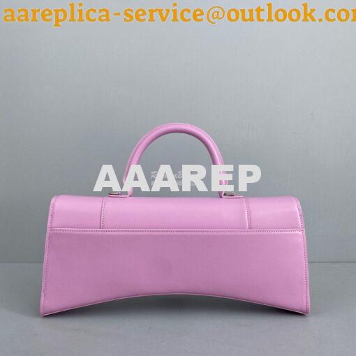 Replica Balenciaga Hourglass Stretched Top Handle Bag in Light Purple 9