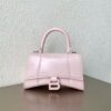 Replica Balenciaga Hourglass Top Handle Bag In Azur Shiny Box Calfskin 11