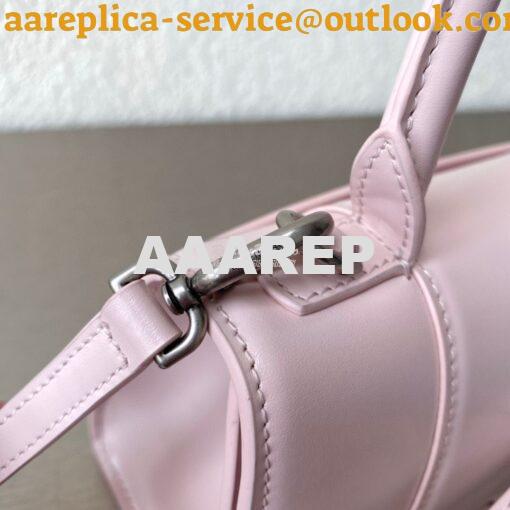 Replica Balenciaga Hourglass Top Handle Bag In Light Rose Shiny Box Ca 6