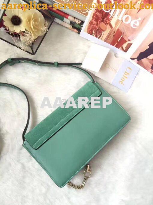 Replica Chloe Faye Small shoulder bag in Suede and Smooth Calfskin Min 7