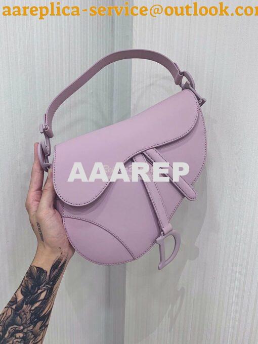 Replica Dior Saddle Ultra-Matte Bag M0446 Lavender