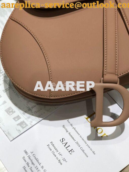 Replica Dior Saddle Ultra-Matte Bag M0446 Nude 4