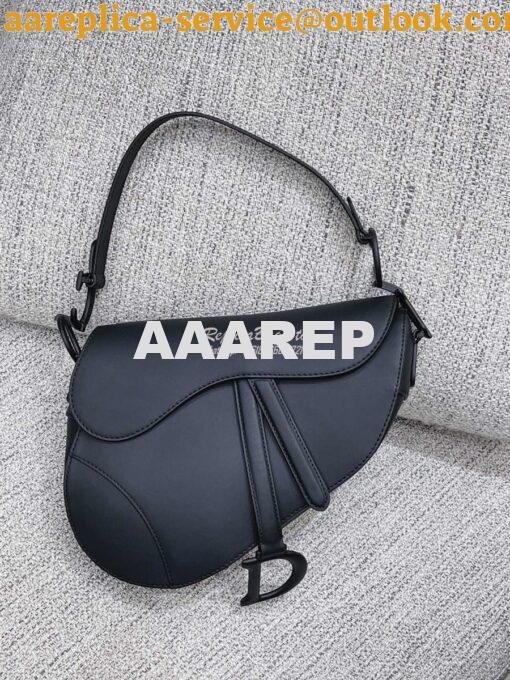 Replica Dior Saddle Ultra-Matte Bag M0446 Black