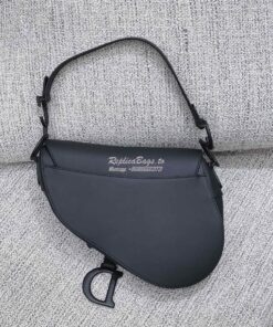 Replica Dior Saddle Ultra-Matte Bag M0446 Black 2