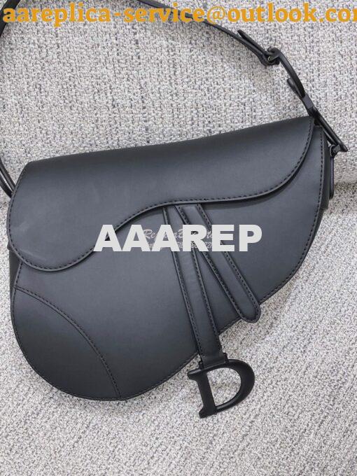 Replica Dior Saddle Ultra-Matte Bag M0446 Black 3