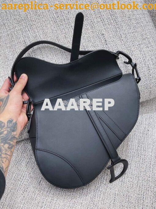 Replica Dior Saddle Ultra-Matte Bag M0446 Black 7