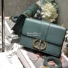Replica Dior 30 Montaigne Calfskin Bag in Storm Blue
