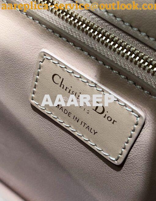 Replica Dior 30 Montaigne Calfskin Bag in Pale Pink 11