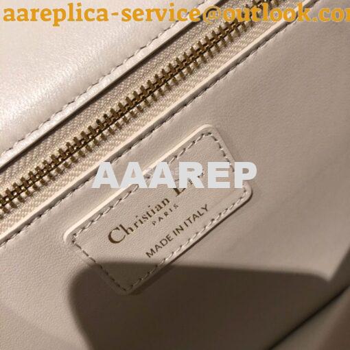 Replica Dior 30 Montaigne Calfskin Bag in White 10