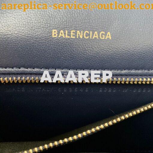 Replica Balenciaga Hourglass Top Handle Bag In Shiny Crocodile Embosse 13