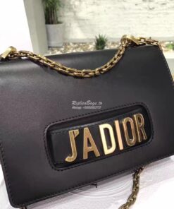 Replica Dior J'ADIOR Flap Bag With Chain in Calfskin Black