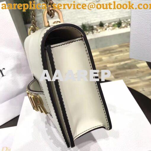Replica Dior J'ADIOR Flap Bag With Chain in Calfskin White 4