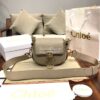 Replica Chloe Tess Bag in Shiny and Suede Leather 3727 Black 13