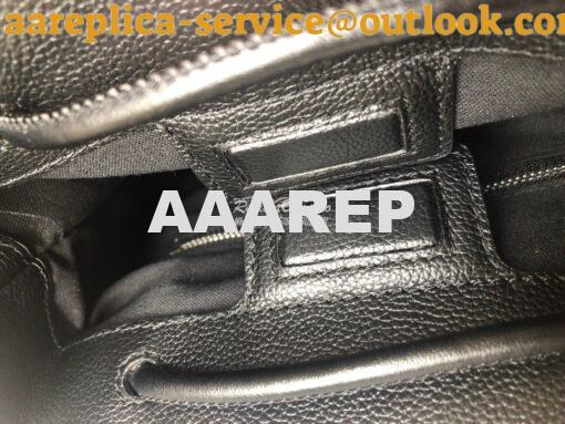 Replica Balenciaga Printed Textured-Leather Shopping Tote XXS Black 5