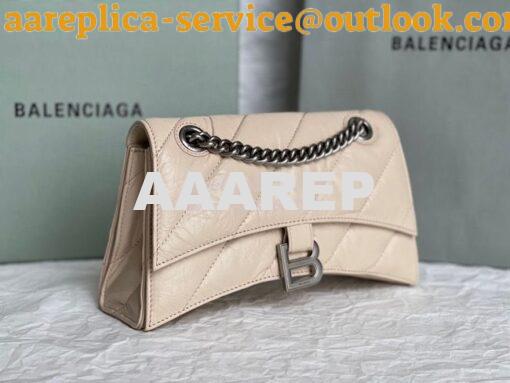 Replica Balenciaga Crush Small Chain Bag In Quilted Sand Crushed Calfs 4