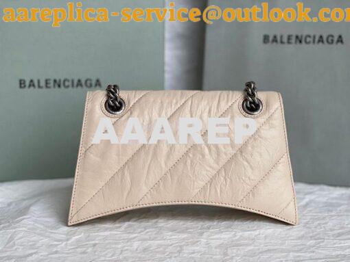 Replica Balenciaga Crush Small Chain Bag In Quilted Sand Crushed Calfs 14