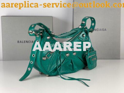 Replica Balenciaga Le Cagole XS S Shoulder Bag in Lambskin Jade Green 5