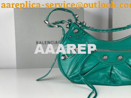 Replica Balenciaga Le Cagole XS S Shoulder Bag in Lambskin Jade Green 7