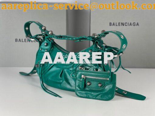 Replica Balenciaga Le Cagole XS S Shoulder Bag in Lambskin Jade Green 21