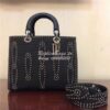 Replica Dior Mini J'adior Flap Bag In Black Smooth Calfskin 11