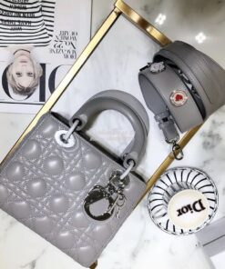 Replica My Lady Dior Bag Lambskin with Customisable Shoulder Strap Gre 2