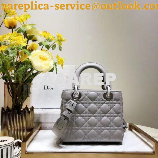 Replica My Lady Dior Bag Lambskin with Customisable Shoulder Strap Gre 8