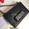 Replica Dior J'ADIOR Flap Bag With Silver Chain in Calfskin Brown 12