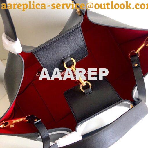 Replica Valentino Garavani VLOGO Escape Shopper Leather Tote Bag 7