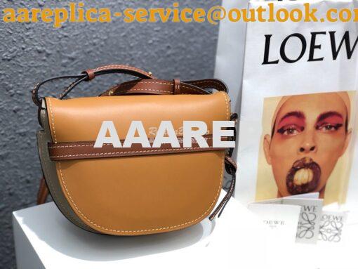 Replica Loewe Gate Small Bag 397511 Amber/Light Grey 6