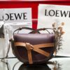 Replica Loewe Gate Small Bag 397511 Amber/Light Grey 14